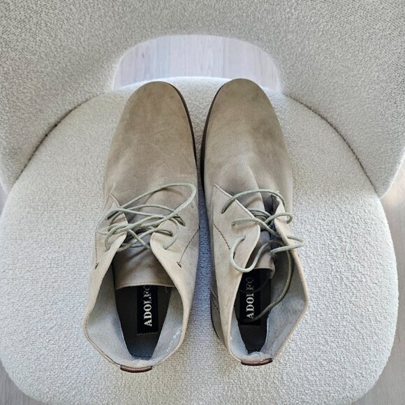 Men's Chukka Boot Adolfo's Size 12 Tan Suede Classic Preppy Comfort - Picture 3 of 7
